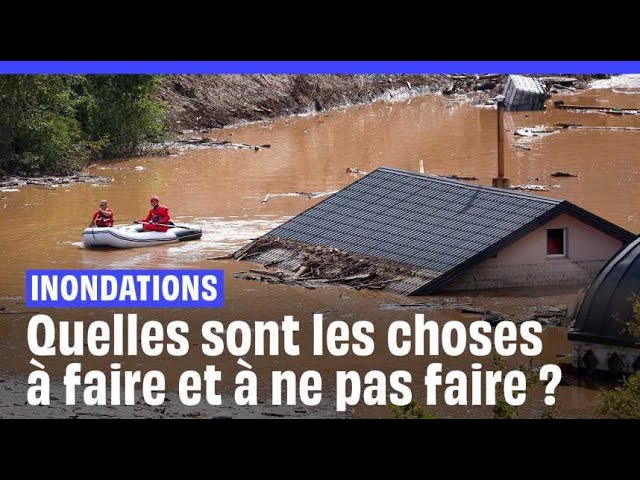 ⁣Inondations : Quelles sont les choses à faire et à ne pas faire ?