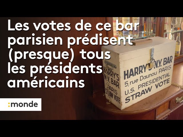 ⁣Ce bar parisien prédit (presque) tous les présidents américains