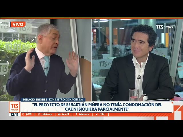 ⁣Ignacio Briones: "El proyecto de Piñera no tenía condonación del CAE, ni siquiera parcialmente&