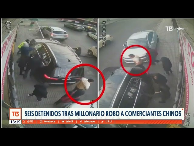 ⁣Seis detenidos tras millonario robo a comerciantes chinos