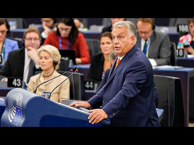 ⁣Hitzige Debatte: Viktor Orbán und Ursula von der Leyen streiten im EU-Parlament