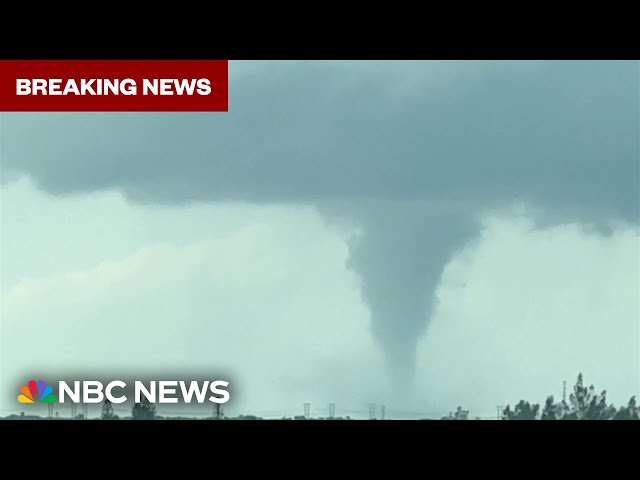 ⁣Tornadoes touch down in Florida ahead of Milton’s landfall