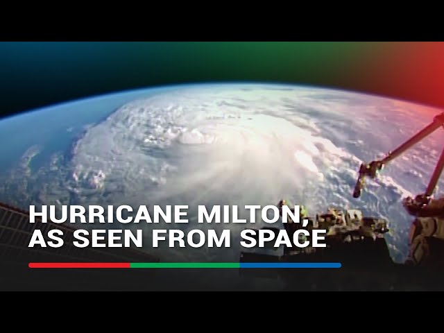 ⁣WATCH: Space station views of Hurricane Milton as it bears down on Florida | ABS-CBN News