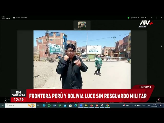 ⁣Frontera de Perú y Bolivia luce sin resguardo militar pese anuncio del presidente Luis Arce