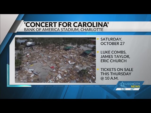 ⁣Big stars to hold Helene relief concert in NC