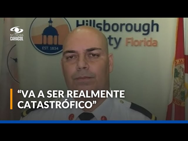 ⁣Bombero en Tampa, Florida, cuenta cómo las autoridades le harán frente al huracán Milton