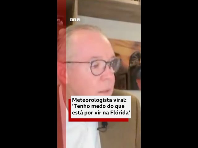 ⁣'Tenho medo do que está por vir na Flórida', diz meteorologista que viralizou