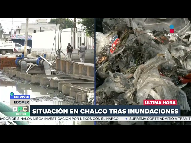 ⁣Chalco se encuentra de nuevo bajo el agua por las intensas lluvias | DPC