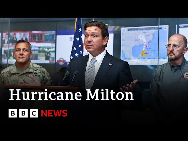 ⁣Florida prepares for 'catastrophic impact' of Hurricane Milton  | BBC News