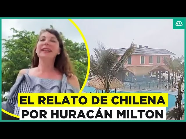 ⁣Relato de chilena por angustiante Huracán Milton en Estados Unidos