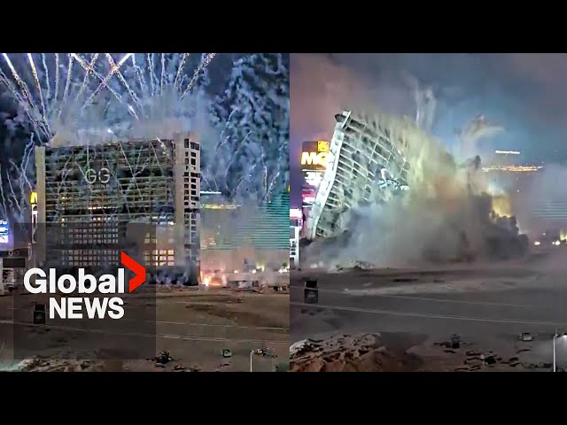 ⁣Tropicana implosion: Iconic Las Vegas hotel crumbles down after 67 years