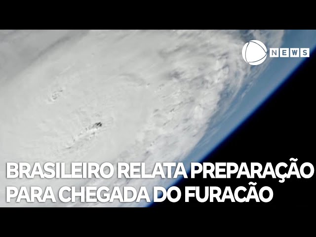 ⁣Brasileiro relata preparação para a chegada do furacão Milton