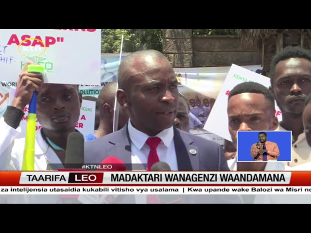 Madaktari wanagenzi wameandama hii leo wakilalamikia kutolipwa mishahara yao