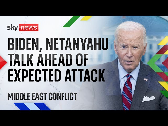 ⁣Biden and Netanyahu hold discussions ahead of expected Israeli strike on Iran