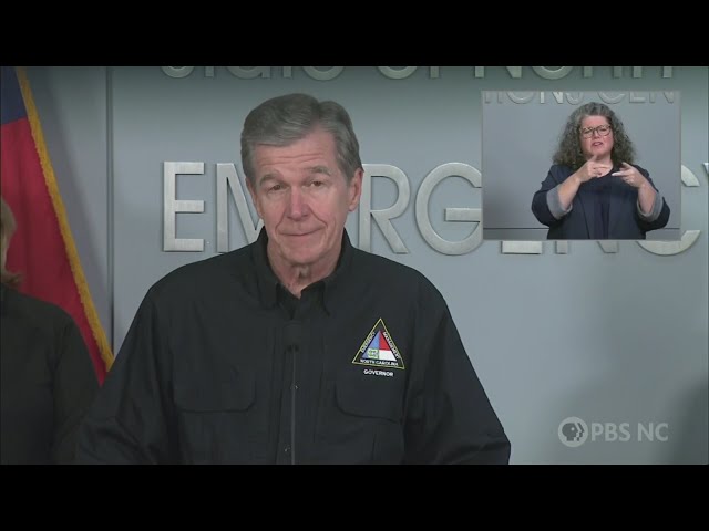 ⁣Gov. Cooper and state leaders share update on impacts of Hurricane Helene