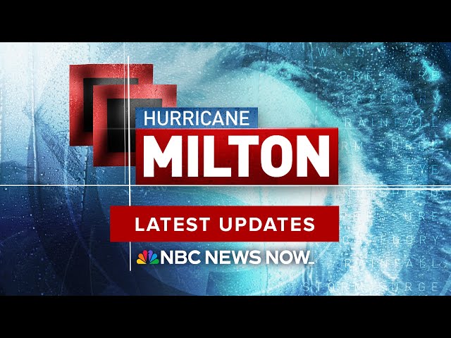 ⁣LIVE: Tracking Hurricane Milton as Category 3 storm heads for Florida | NBC News NOW