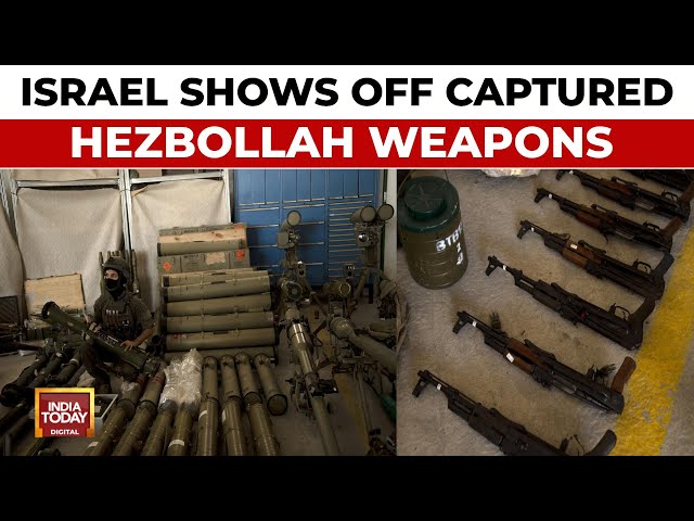 ⁣Israel Iran War LIVE: Israel Shows Off Captured Hezbollah Weapons| Israel Vs Hezbollah LIVE