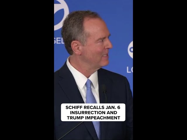 ⁣Schiff recalls Jan 6. insurrection and Trump impeachment