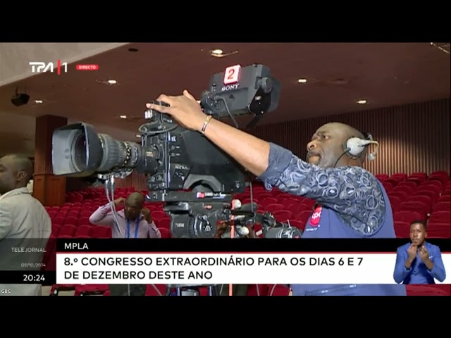 ⁣MPLA - 8.º Congresso Extraordinário para os dias 6 e 7 de Dezembro deste ano