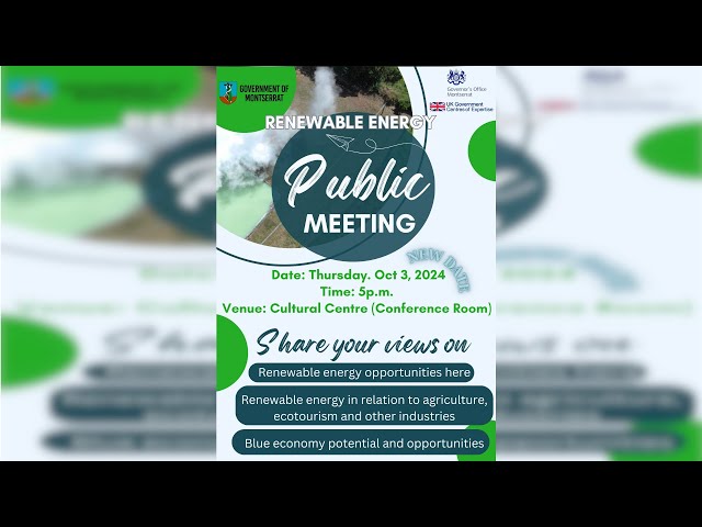 ⁣Renewable Energy Public Meeting