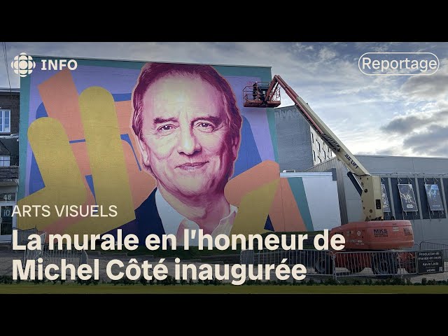 ⁣Alma inaugure officiellement la murale en l’honneur de Michel Côté