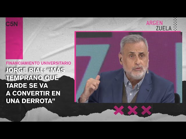 ⁣La palabra de JORGE RIAL tras el VETO de MILEI al FINANCIAMIENTO UNIVERSITARIO