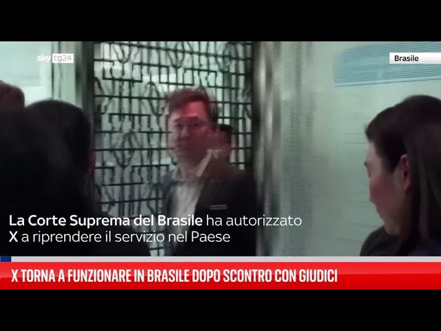 ⁣X torna a funzionare in Brasile dopo scontro con giudici