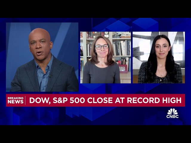 ⁣Dow and S&P 500 close at record highs