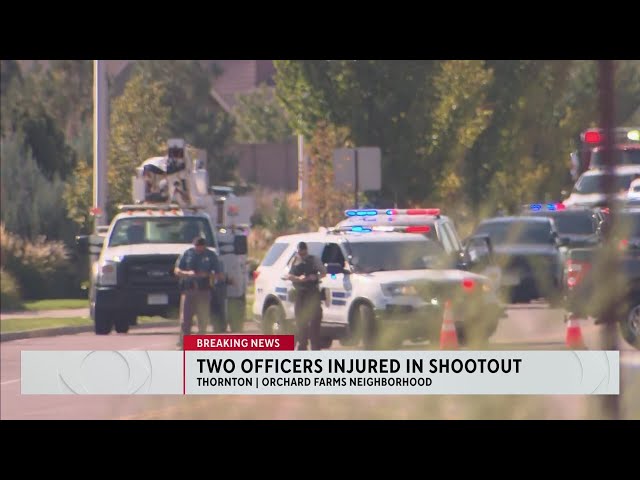 ⁣Two Thornton police officers shot, suspect found deceased inside home