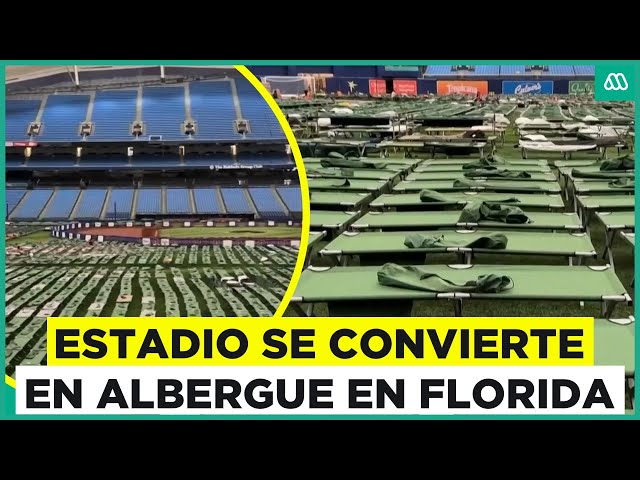 ⁣Huracán Milton: Estadio se convierte en albergue en Florida