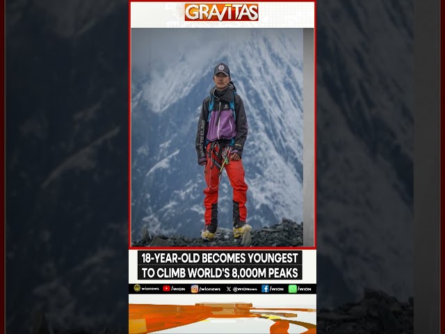 ⁣18-Year-Old Conquers All 14 of World's 8,000-meter Peaks | GRAVITAS | WION Shorts