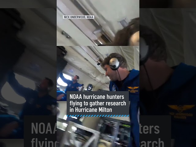 ⁣Hurricane hunters flying to gather research in Hurricane Milton