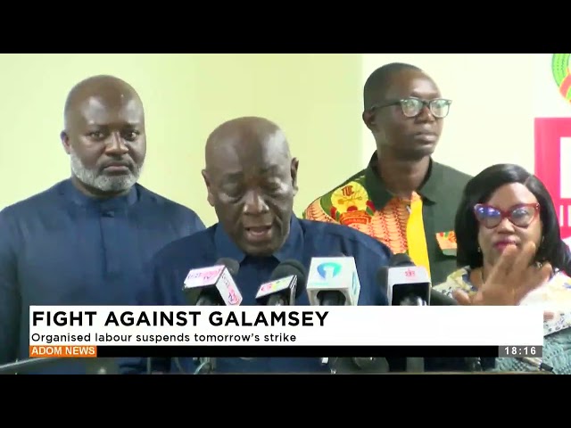 ⁣Organised Labour suspends tomorrow's strike-  Adom TV Evening News (09-10-24)