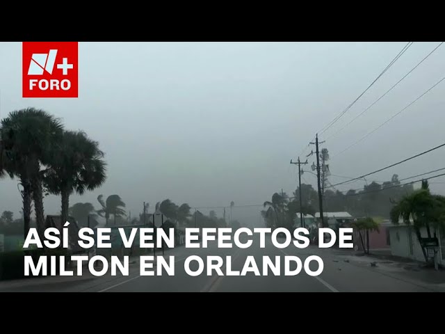 ⁣Así vive en Orlando, Florida, los efectos del huracán 'Milton' - Las Noticias