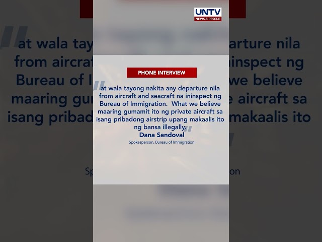 ⁣BI, naniniwalang mabubuo na ang istorya ng totoong nangyari kaugnay ng pagtakas nina Alice Guo