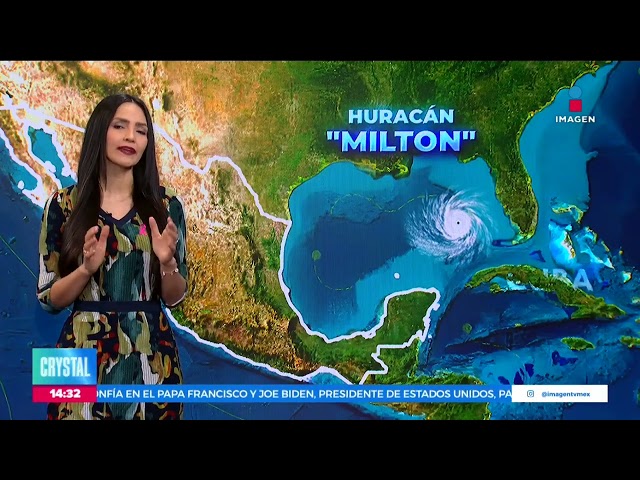 ⁣Milton tocará tierra esta noche en Florida como categoría 3 | Noticias con Crystal Mendivil