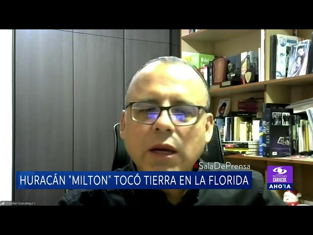 ⁣Huracán Milton tocó tierra en Florida: se teme que sea catastrófico