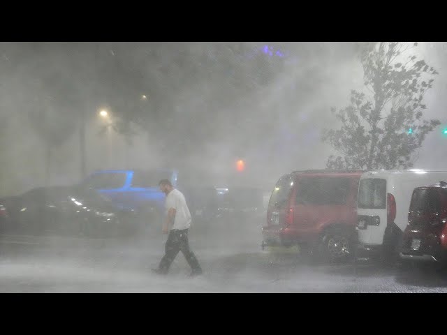 ⁣BREAKING NEWS | Hurricane Milton makes landfall in Florida as a Category 3 storm