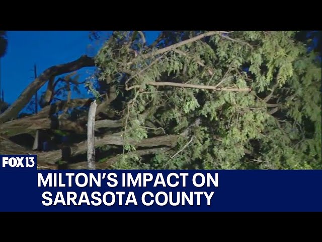 ⁣Milton's impact on Sarasota County