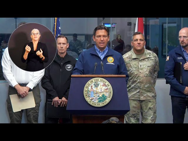 ⁣Dozens of people saved as rescue missions under way in Florida | Gov. DeSantis