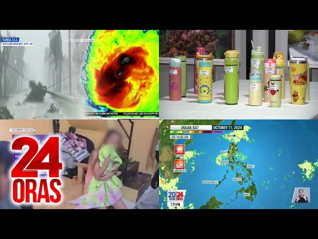 ⁣24 Oras: (Part 2) Reusable tumbler at bottles na may mataas na lead content; Hagupit ng..., atbp.