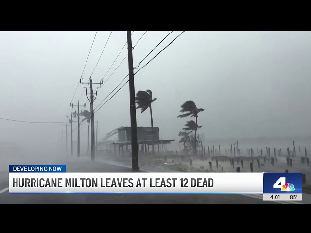 ⁣Hurricane Milton aftermath: At least 12 dead