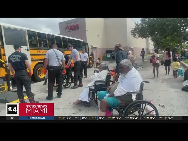 ⁣Tampa veterans rescued from retirement community flooded by Hurricane Milton