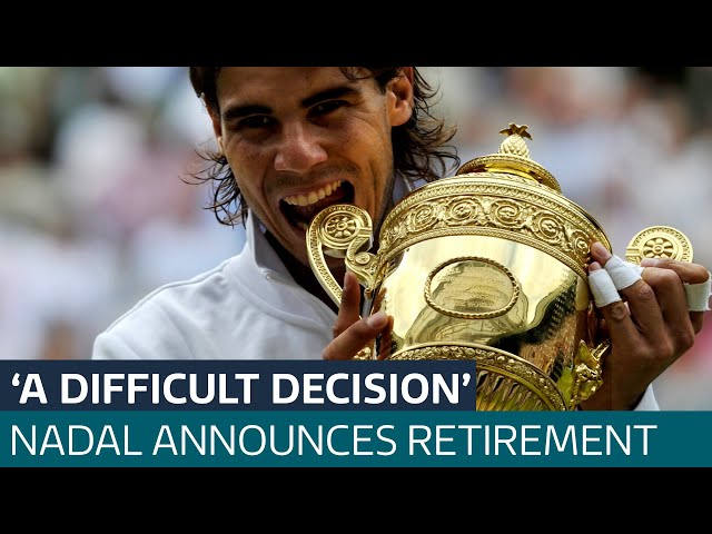 ⁣Rafael Nadal announces retirement from professional tennis | ITV News