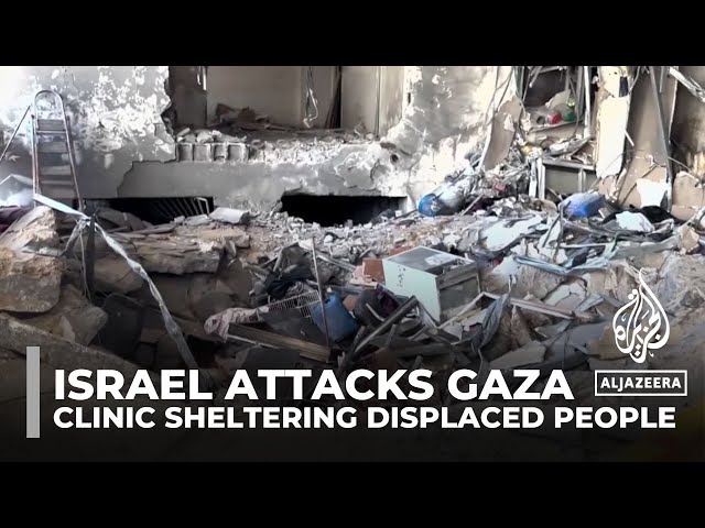 ⁣Israel attacks Gaza city : Clinic sheltering displaced people hit