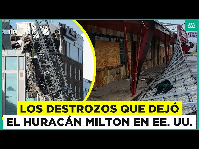 ⁣Huracán Milton: Los graves destrozos en Estados Unidos