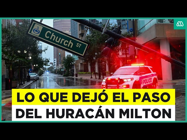 ⁣Así fue el paso del Huracán Milton: Todos los detalles del fenómeno que impactó a Estados Unidos