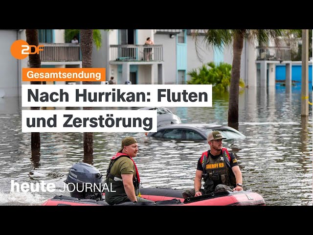 ⁣heute journal vom 10.10.2024 Verwüstung durch Hurrikan "Milton", UN melden Beschuss durch 