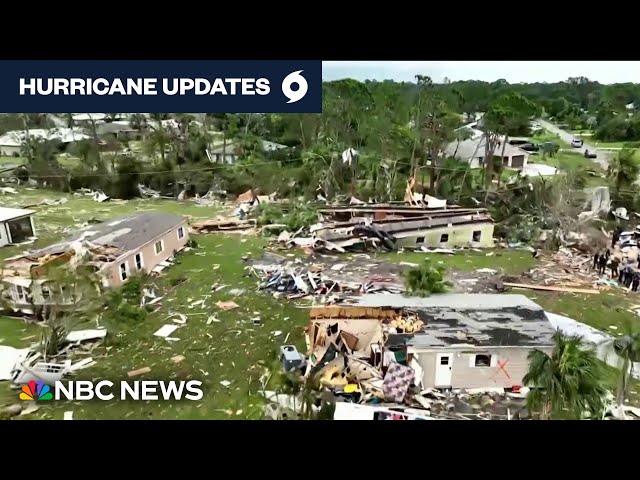 ⁣Florida residents face massive cleanup after Hurricane Milton