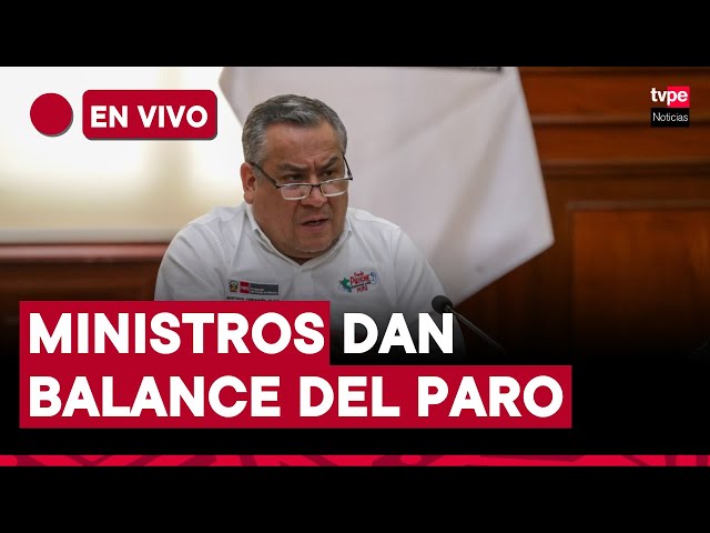 ⁣Premier Gustavo Adrianzén brinda conferencia de prensa en el marco del paro de transporte